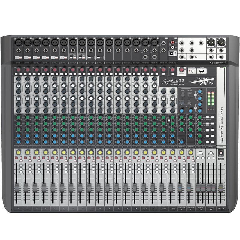 Mesa de Som SoundCraft Signature 22MTK ID61802 TeclaCenter
