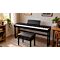 Piano digital compacto em estante com banqueta