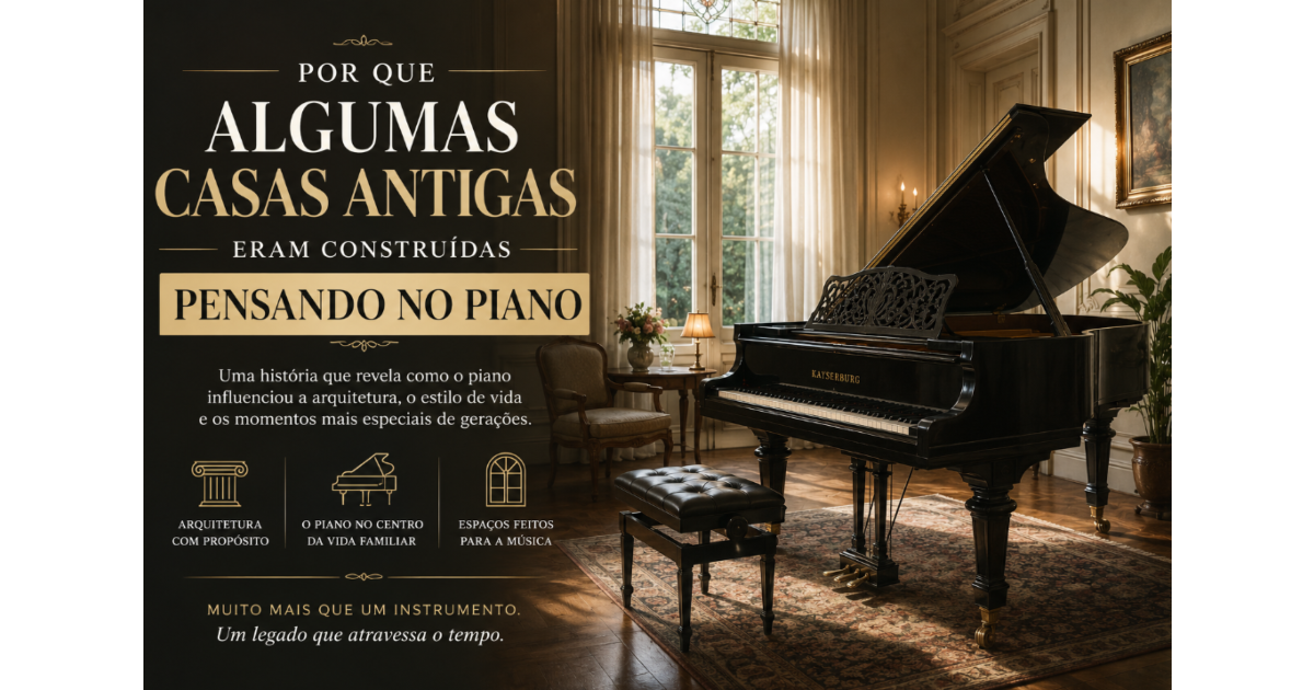 Por Que Algumas Casas Antigas Eram Construídas Pensando no Piano