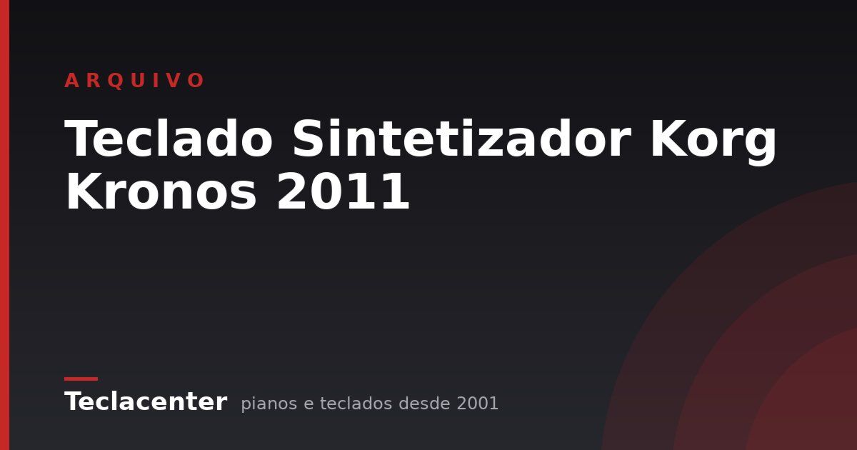 Teclado Sintetizador Korg Kronos 2011