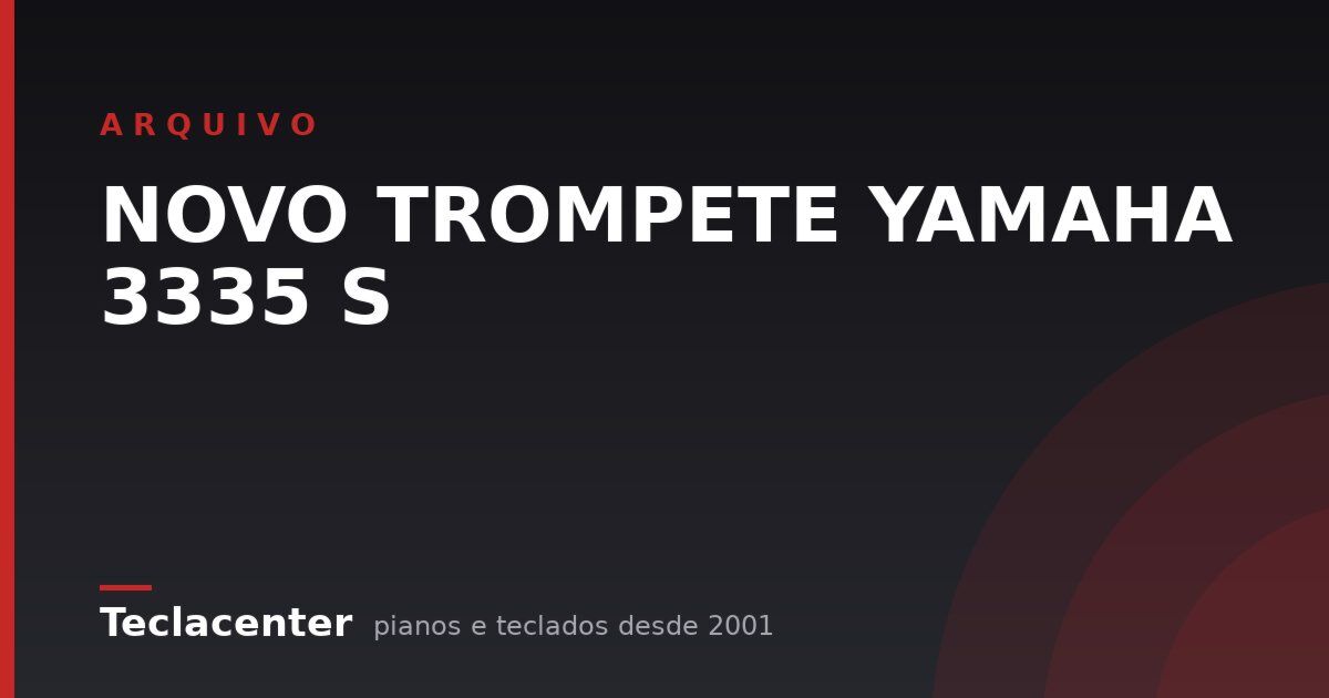 NOVO TROMPETE YAMAHA 3335 S