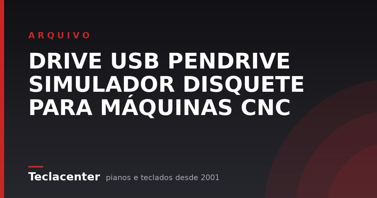 DRIVE USB PENDRIVE SIMULADOR DISQUETE PARA MÁQUINAS CNC