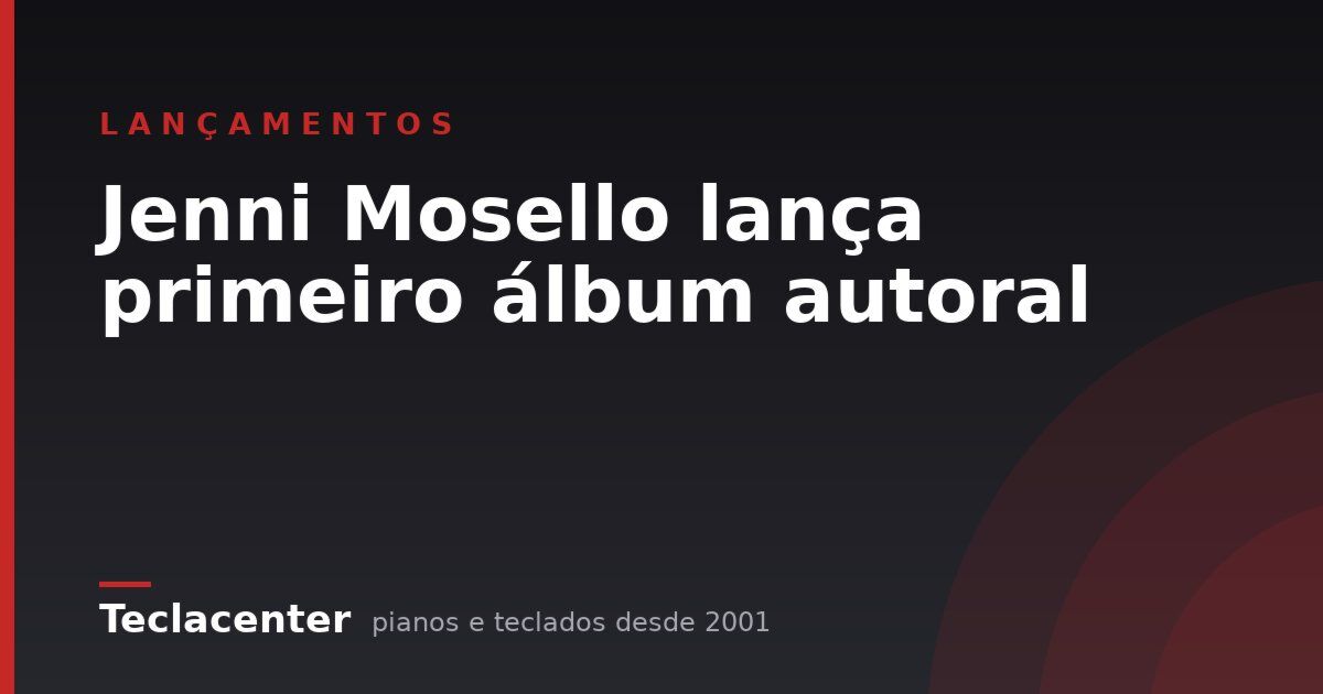 Jenni Mosello lança primeiro álbum autoral