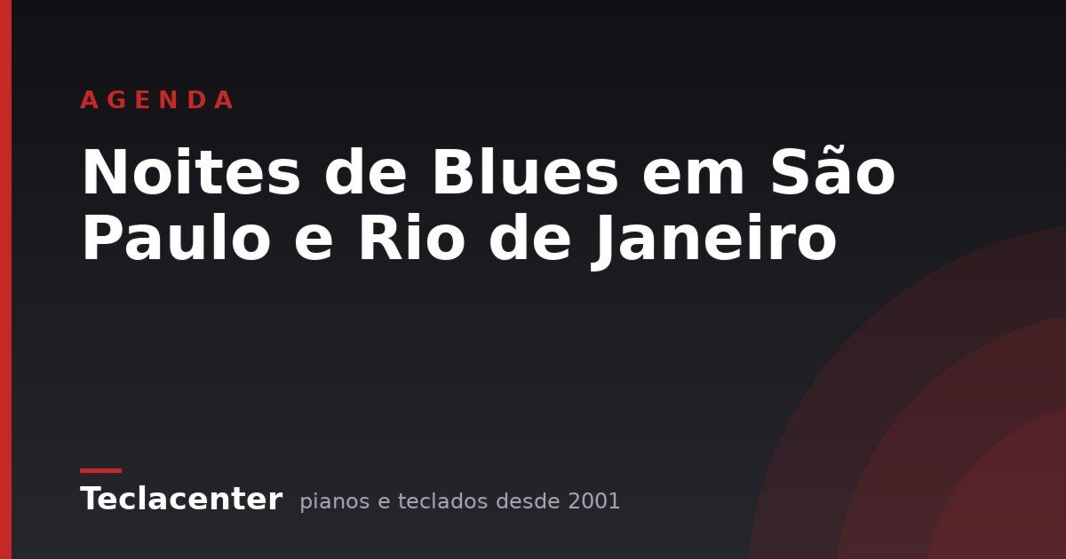 Noites de Blues em São Paulo e Rio de Janeiro