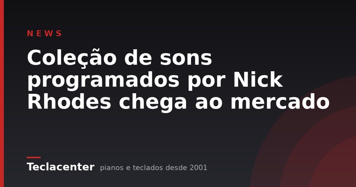 Coleção de sons programados por Nick Rhodes chega ao mercado