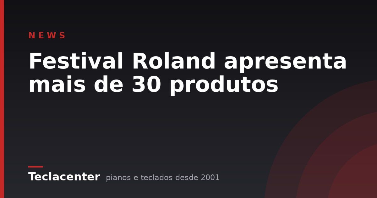Festival Roland apresenta mais de 30 produtos