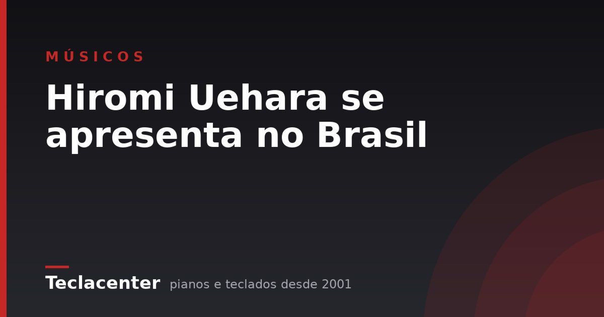 Hiromi Uehara se apresenta no Brasil