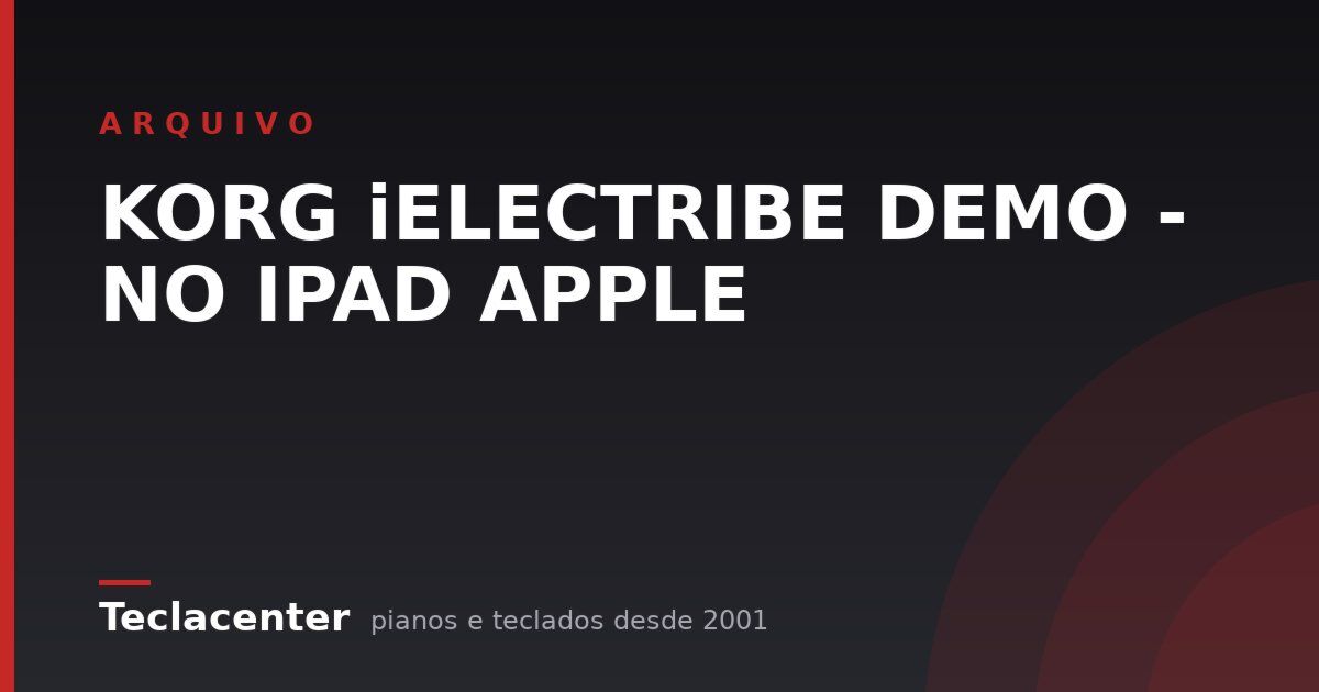 KORG iELECTRIBE DEMO - NO IPAD APPLE