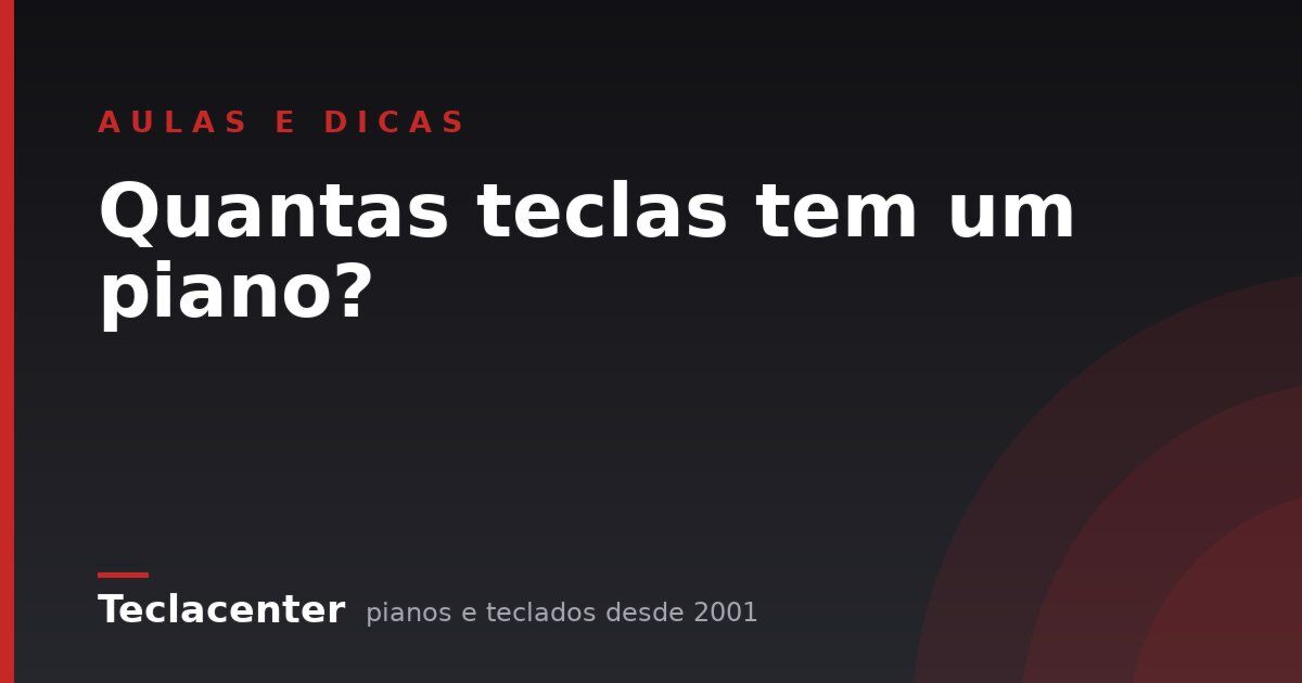 Quantas teclas tem um piano?