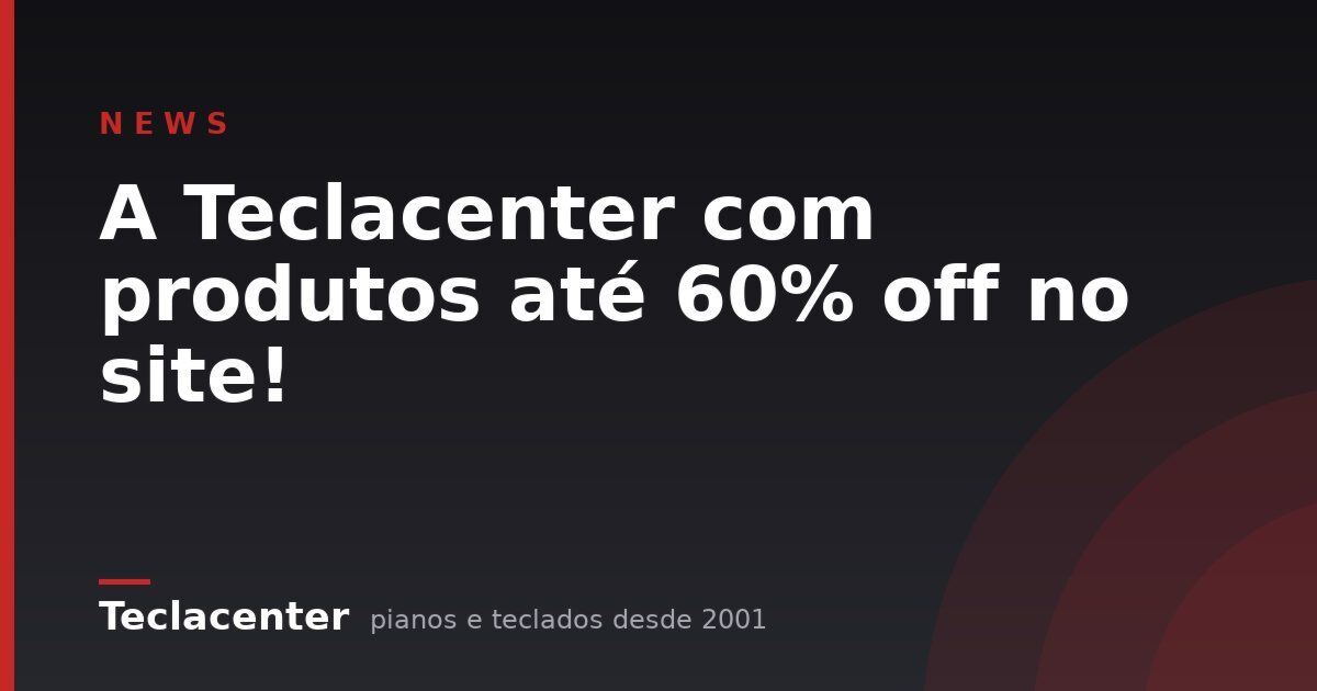 A Teclacenter com produtos até 60% off no site!