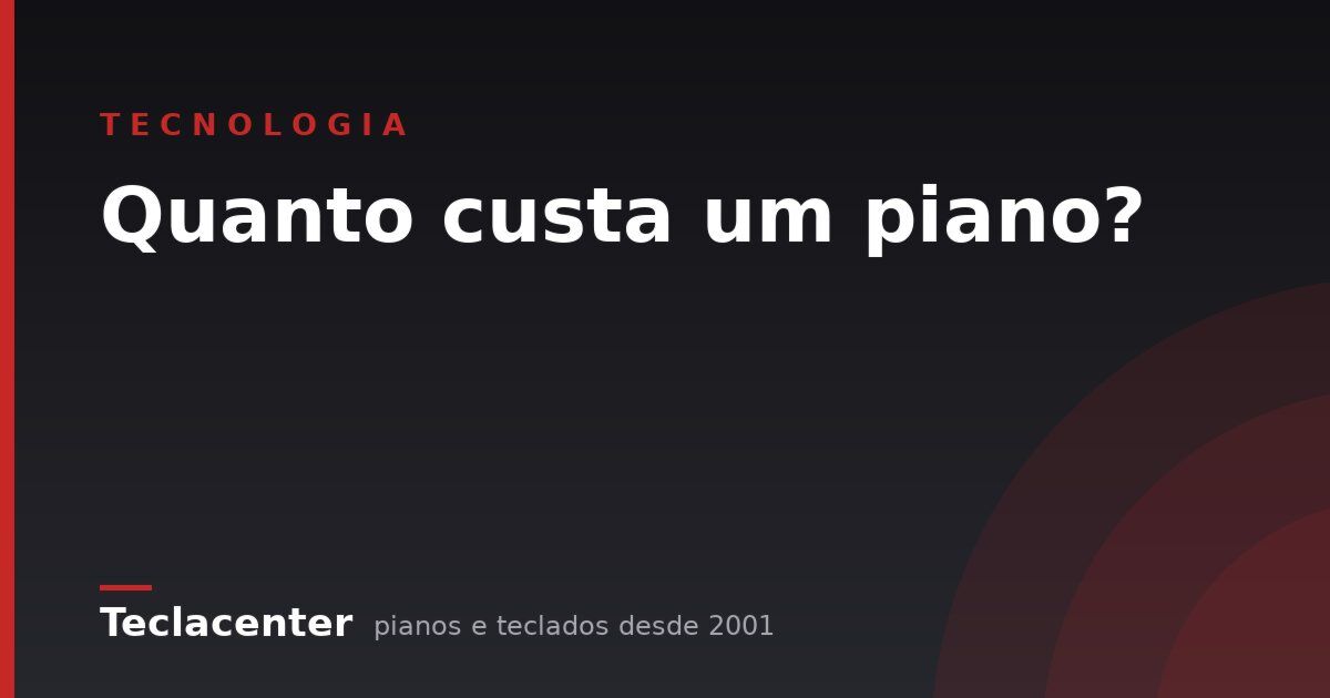 Quanto custa um piano?