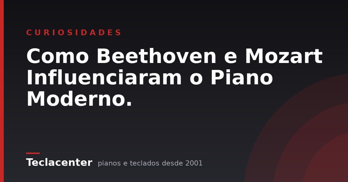 Como Beethoven e Mozart Influenciaram o Piano Moderno.