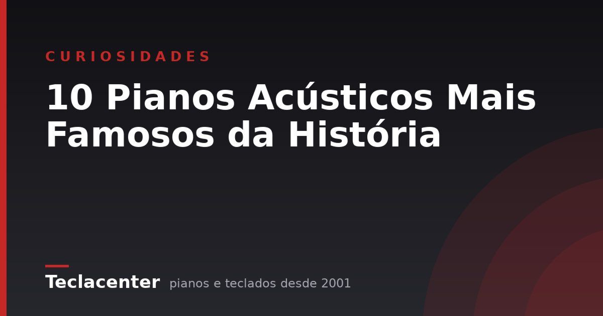 10 Pianos Acústicos Mais Famosos da História 