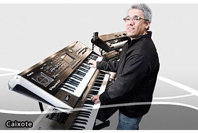 Marcos Pontes ( CAIXOTE ) Domingão do Faustão com teclados ROLAND