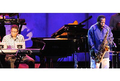 Herbie Hancock e Wayne Shorter no Brasil