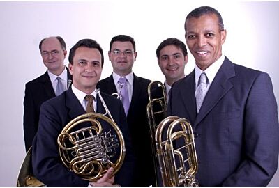 O Centro de Música Brasileira apresenta o Duo Lucatelli-Bartoloni e o Quinteto de Metais São Paulo