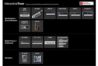 TOUR INTERATIVA – EXPERIMENTAR OS NOVOS PRODUTOS DA ROLAND – EXPOMUSIC 2010 / 2011