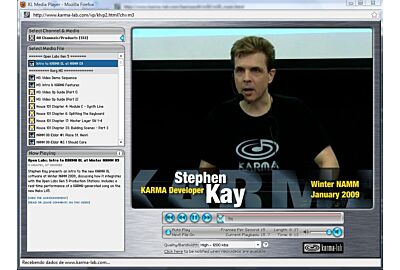 VÍDEOS KORG - SOBRE ALGORITMO K.A.R.M.A - COM STEPHEN KAY (INGLÊS)