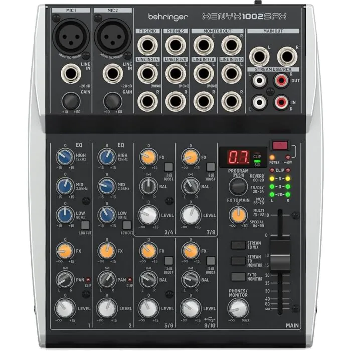 Behringer 1002SFX XENYX Mixer Analógico com Efeitos | Teclacenter