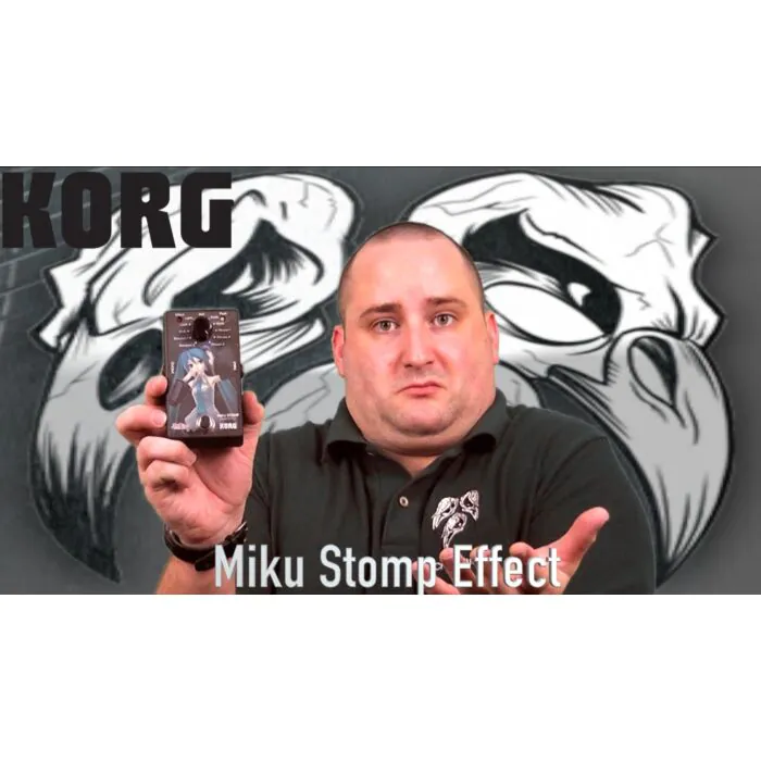 Pedal Multi-Efeitos Korg Miku Stomp - Efeitos Vocais Divertidos