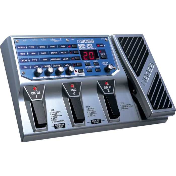 Pedaleira de guitarra Roland Boss ME-20 - qualidade e versatilidade
