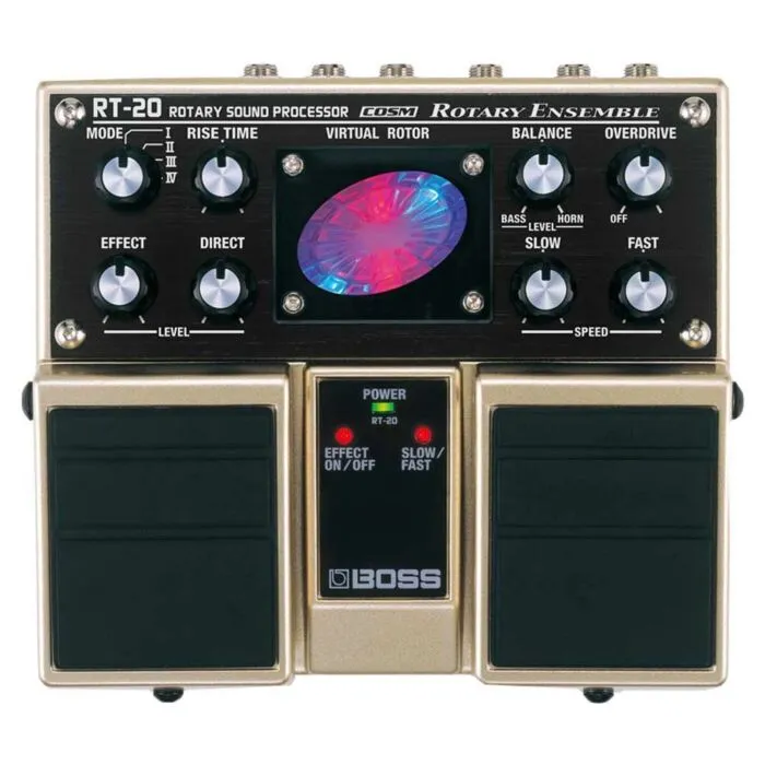 ギター BOSS RT-20 Roland Boss RT-20 Rotary Sound Processor Pedal - Dourado