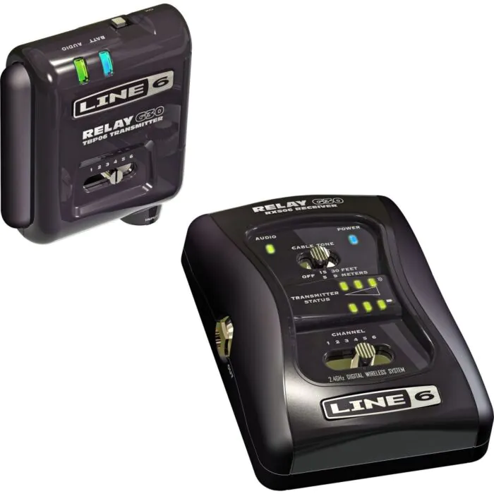 LINE 6 Relay G30 トランスミッター2個 Sistema sem fio guitarra UHF Line6 G30