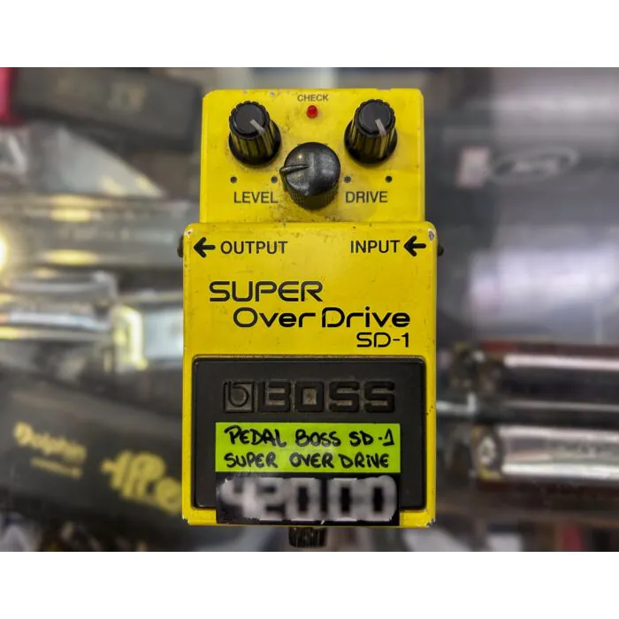 Pedal Boss SD-1 Super Overdrive Amarelo – Usado | Overdrive Clássico