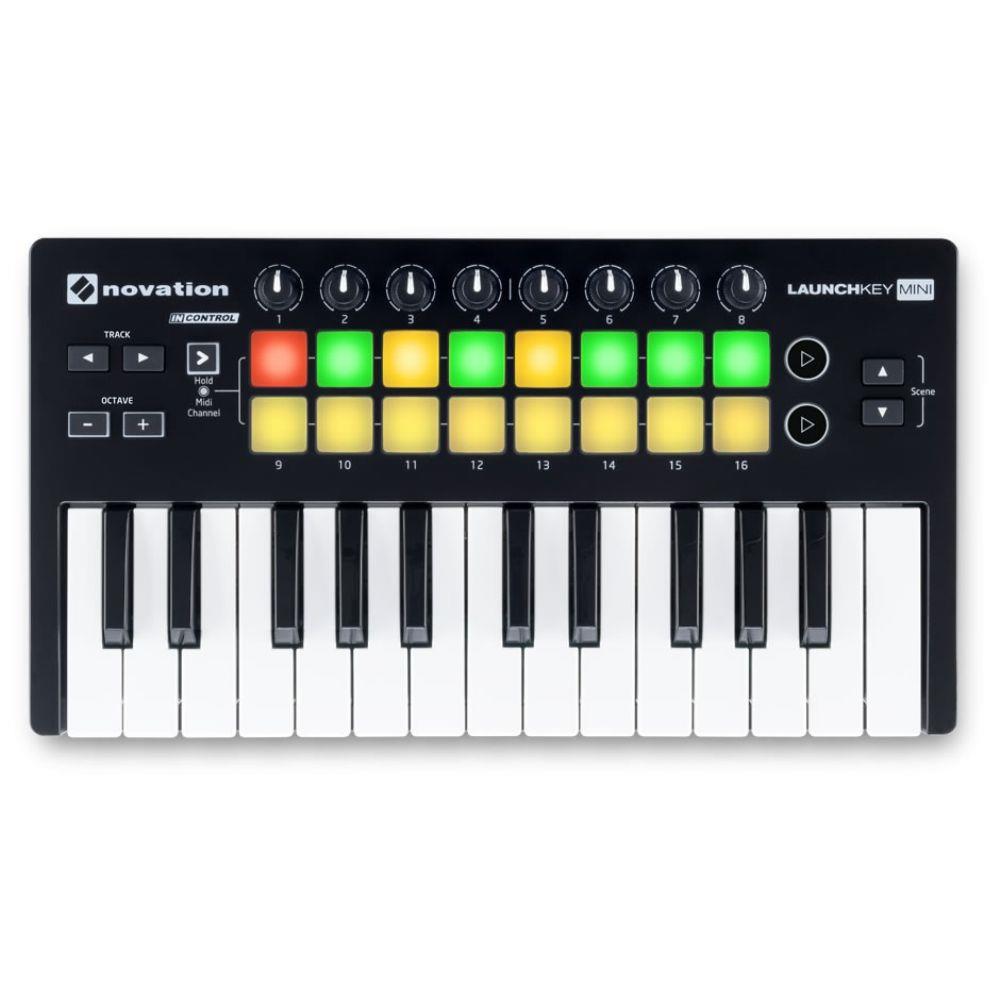 Controlador Novation MIDI USB Launchkey Mini MK3 - Teclado