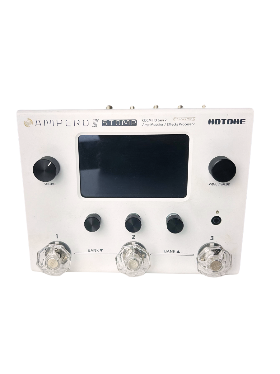 Pedal Hotone Ampero II Stomp MP-300 Branco Usado - Versatilidade e