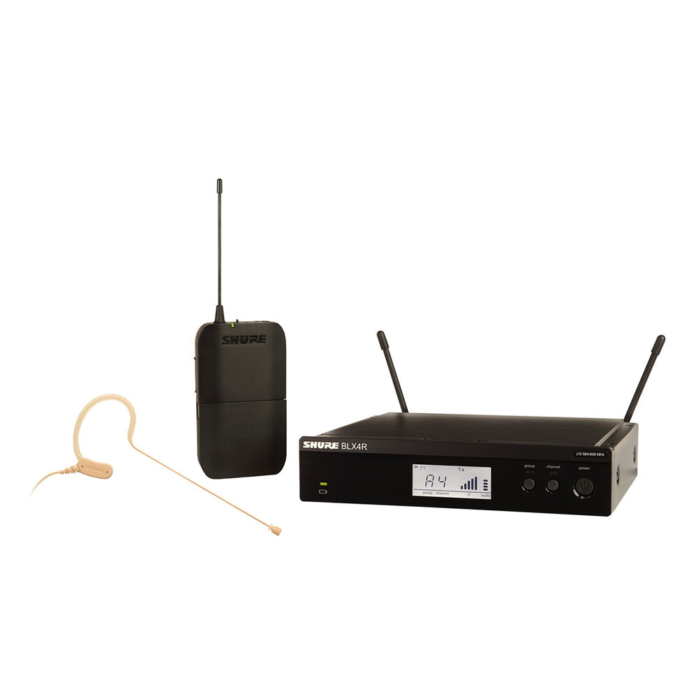 パートナーマイク Microfone Headset Bodypack Shure BLX14RBR/MX53-J10 - Sem fio de a