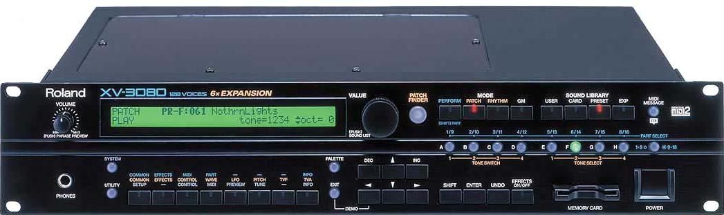 Roland ローランド XV-3080 音源モジュール Módulo de sons Roland XV-3080 com qualidade profissional | TeclaC