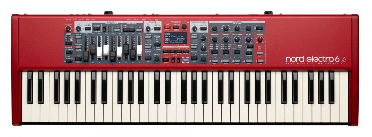 nord electro 6d 61 teclado - Preto/Vermelho | TeclaCenter Instrum