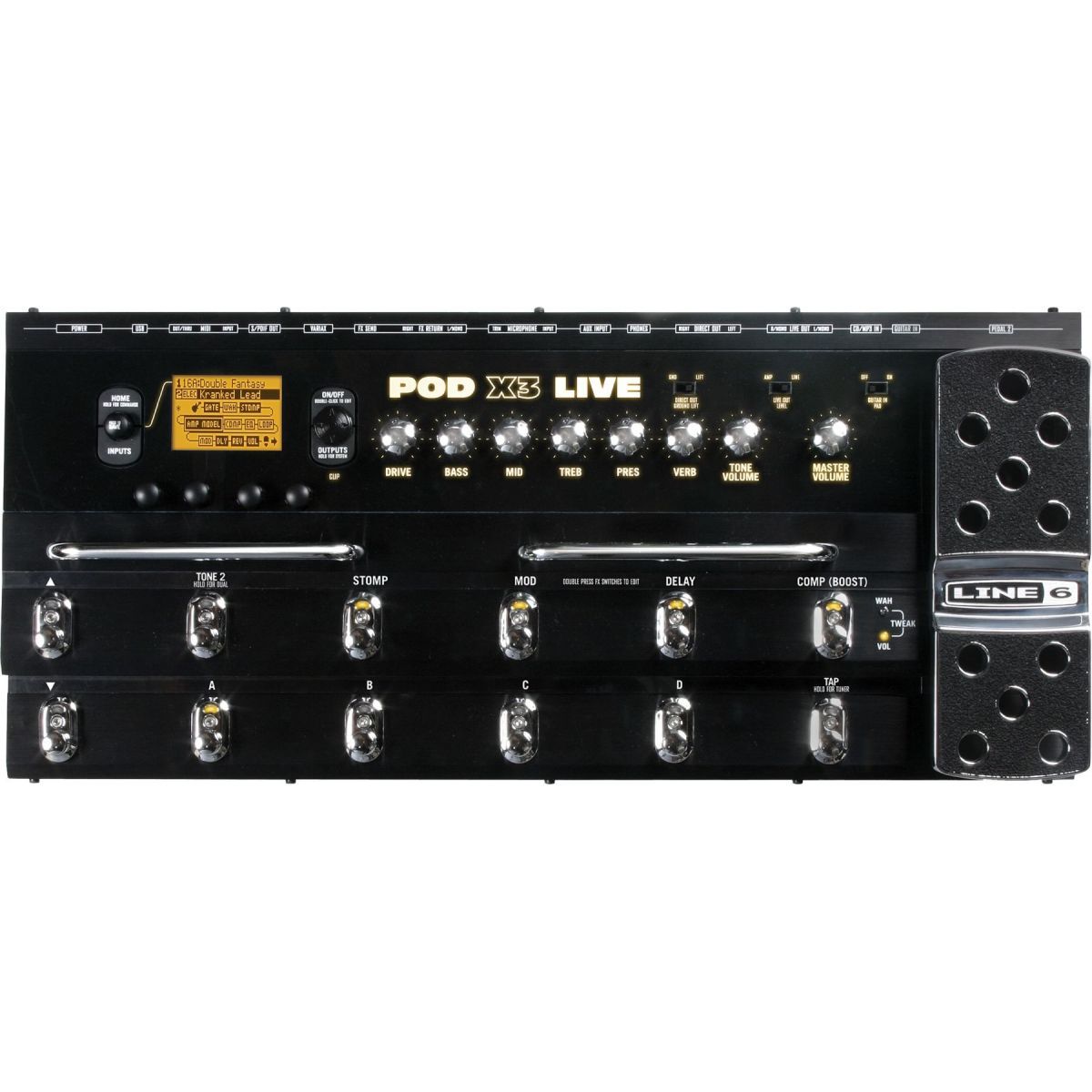 ギター LINE6 POD X3 LIVE Pedaleira Line 6 POD X3 Live - O poder do som em suas mãos! | Tec