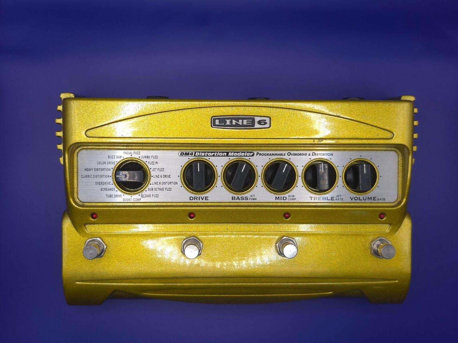 Pedal Line 6 DM4 - Modelador de Distorção - Amarelo - Usado | Tec