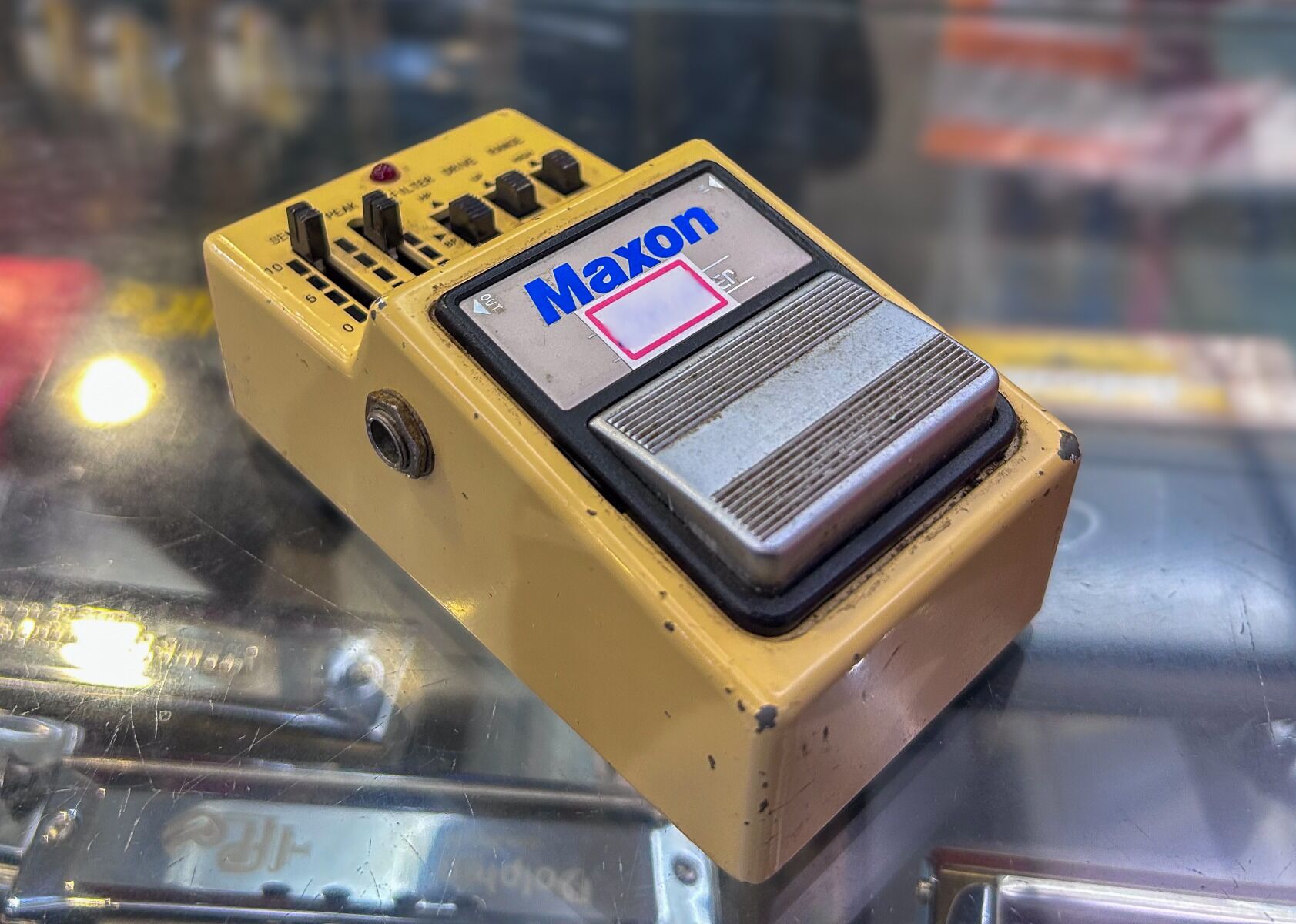 Pedal Maxon Auto Filter Amarelo Usado - Filtro Dinâmico Analógico