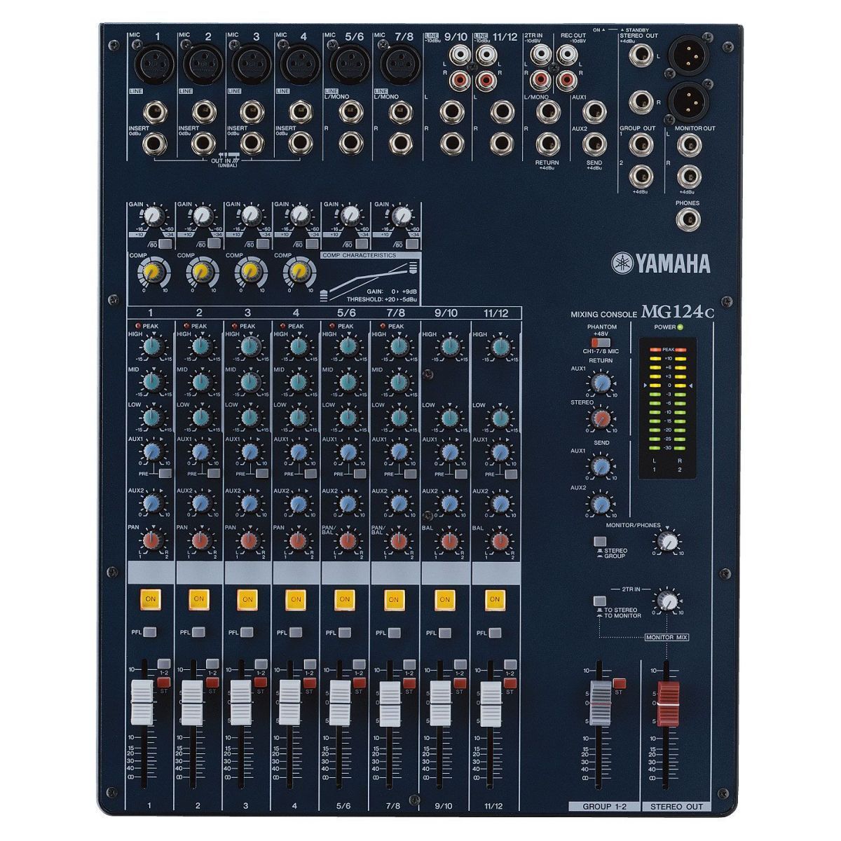 Yamaha MG124C アナログミキサー yamaha mg124c-r mixer | TeclaCenter Instrumentos Musicais
