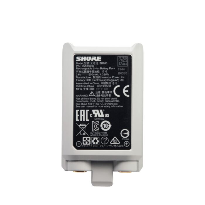 Bateria de Litio para SLX-D - SB903 - Shure 1