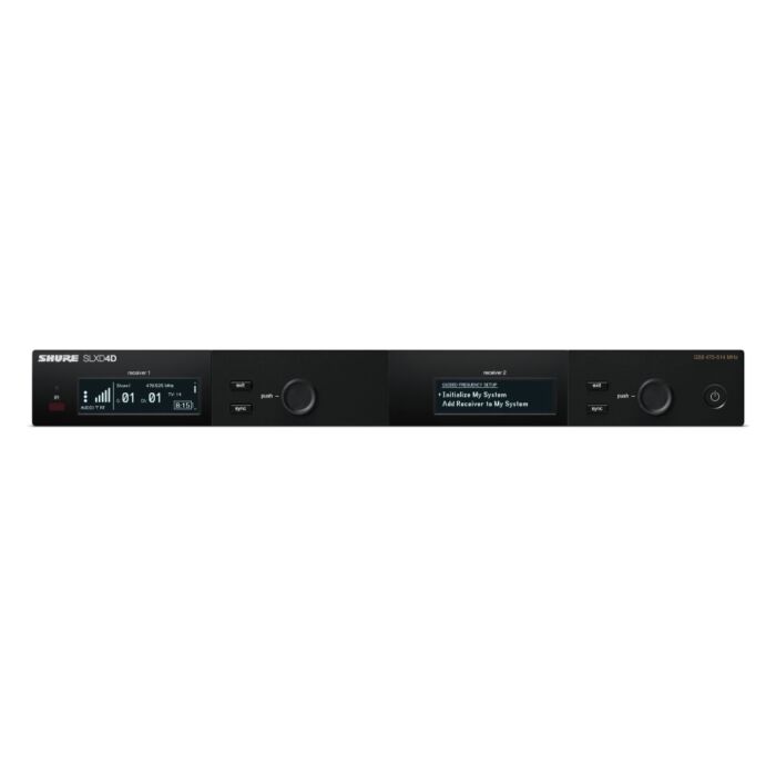 Receptor Digital Sem Fio Duplo - SLXD4D-G58 - Shure 1