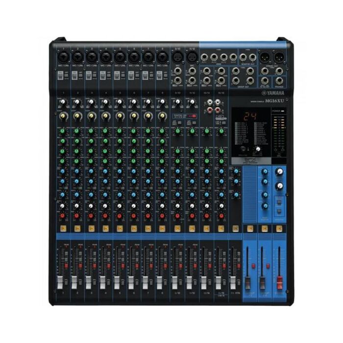 Mesa de Som Yamaha MG16XU Analógica 16 Canais Bivolt Preta 1