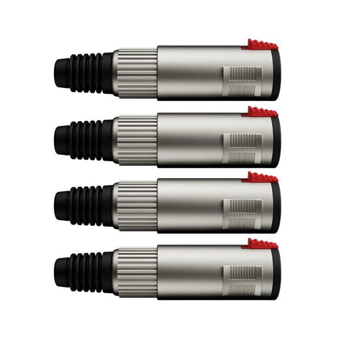 Conector P10 1/4 Femea Linha Trs Wc 197 Wireconex 04 Unidades 1