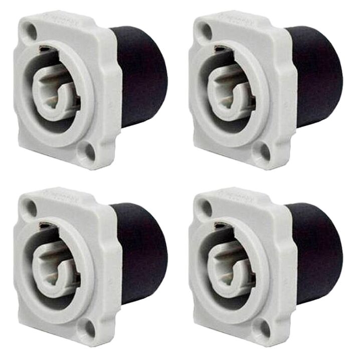 Conector De Ac-out Painel Wc 1833 Out P Gy Pgy Azul Wireconex 04 Unidades 1
