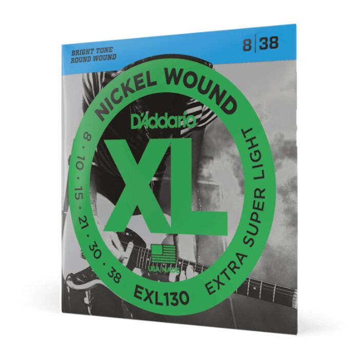 Encordoamento Guitarra 08-38 D Addario XL Nickel EXL130 1