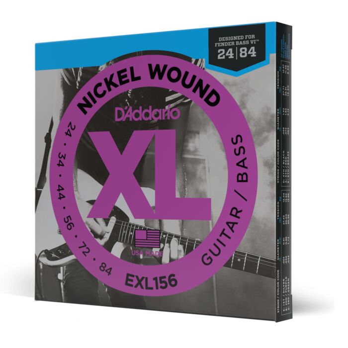 Encordoamento Guitarra Baixo Fender VI D Addario EXL156 1