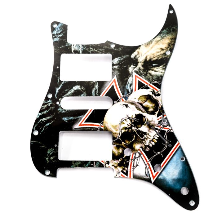 Escudo Guitarra Am Strat HSH Caveiras Cruz Spirit 120-HS 1