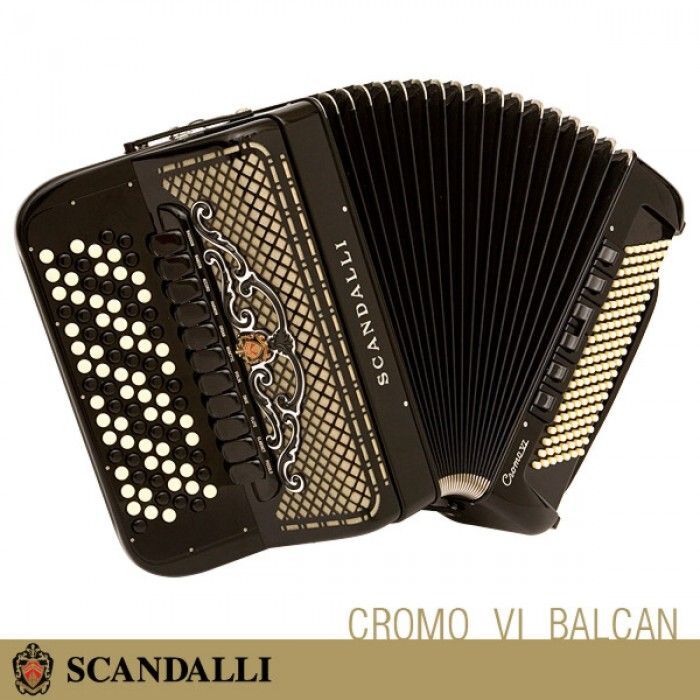 O acordeon Scandalli Cromo VI Balcan é um instrumento musical de alta qualidade, ideal para músicos que buscam um som autêntico e tradicional. Com sua estrutura cromada e design elegante, ele é capaz de produzir uma ampla variedade de sons, desde os mais