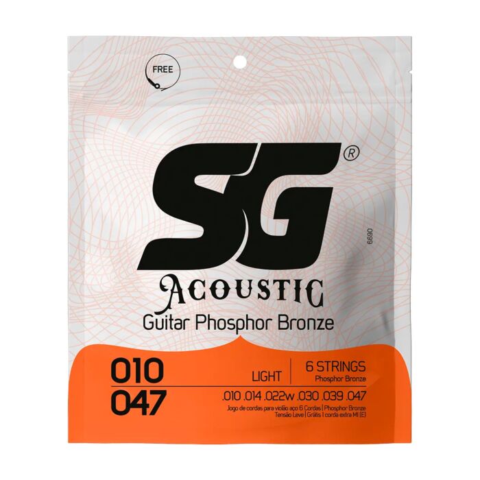 Encordoamento P/violão Fósforo Bronze Sg 0.010 - 0.047 1