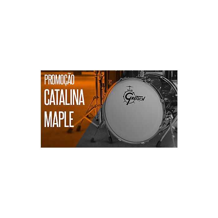 Bateria gretsch catalina maple cmte605 te BATERIA GRETSCH Catalina Maple CMTE605, cor Preto TE + kit Ferragens Gibraltar 5600 ***IMAGENS ILUSTRATIVAS*** Não acompanha Pratos-bateria gretsch catalina maple cmte605 te ID-3521