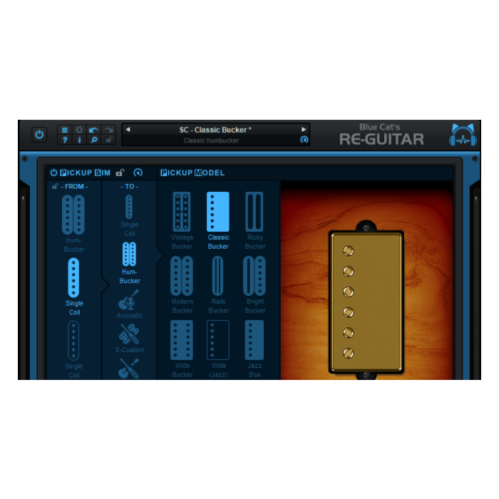Emulação de tom de violão elétrico/acústico - Blue Cat Re-Guitar - Blue Cat Audio | Amp_Simulator-Blue Cat Re-Guitar - Blue Cat Audio | Amp_Simulator ID-86168