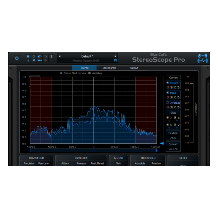 Analisador de campo estéreo em tempo real - Blue Cat StereoScope Pro - Blue Cat Audio | Utility-Blue Cat StereoScope Pro - Blue Cat Audio | Utility ID-86693